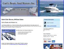 Tablet Screenshot of carlsboats.com
